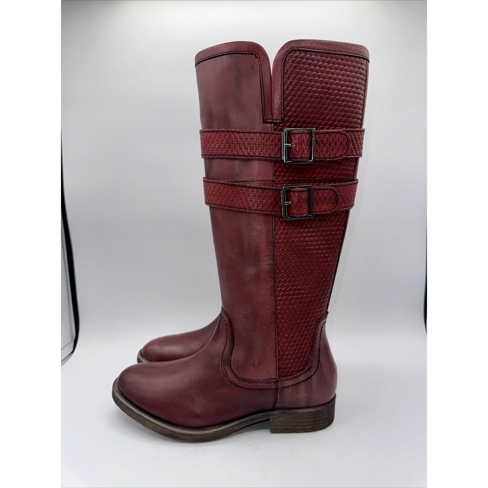 ROAN by Bed Stu Date Riding Boot Women's Size 7.5 Distressed Red Leather - Picture 5 of 14